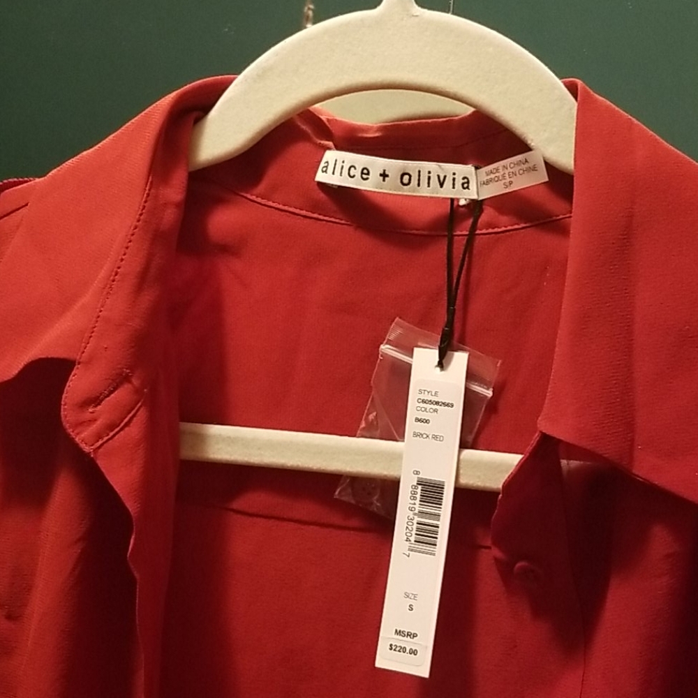 Alice + Olivia Silk Blouse Sleeveless